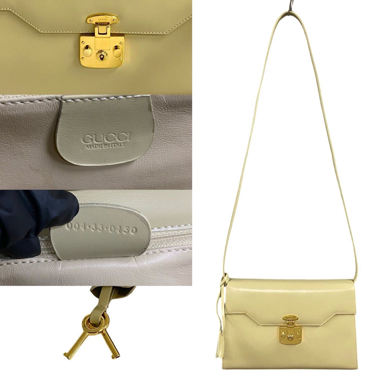 Gucci Gucci Shoulder Bag White Leather Size ONE SIZE - 3 Thumbnail