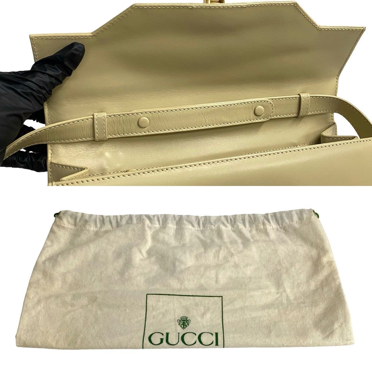 Gucci Gucci Shoulder Bag White Leather Size ONE SIZE - 8 Thumbnail