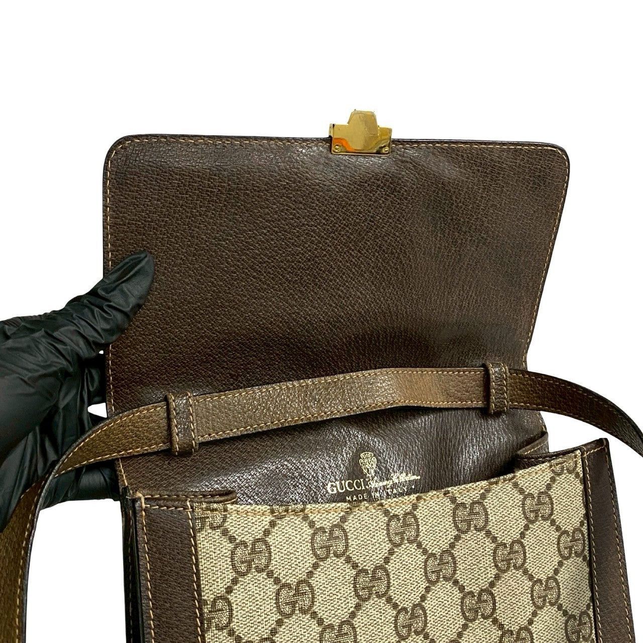 Gucci Gucci Shoulder Bag Brown Leather Size ONE SIZE - 8 Thumbnail