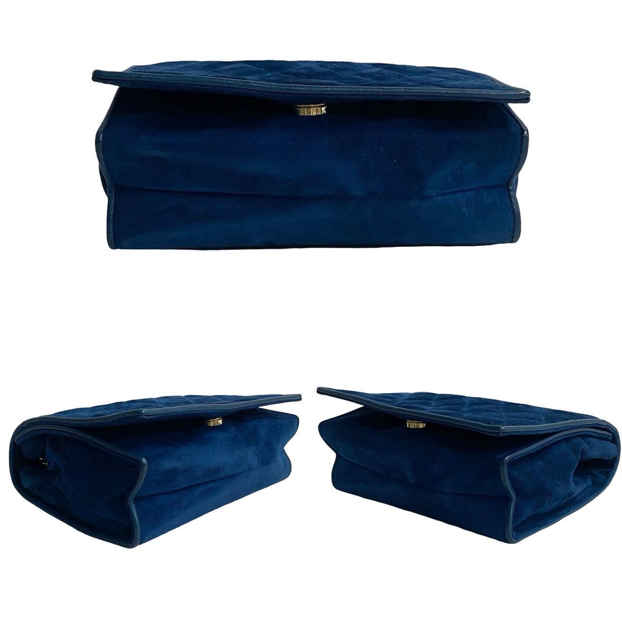 Chanel Chanel Shoulder Bag Blue Leather Size ONE SIZE - 6 Thumbnail