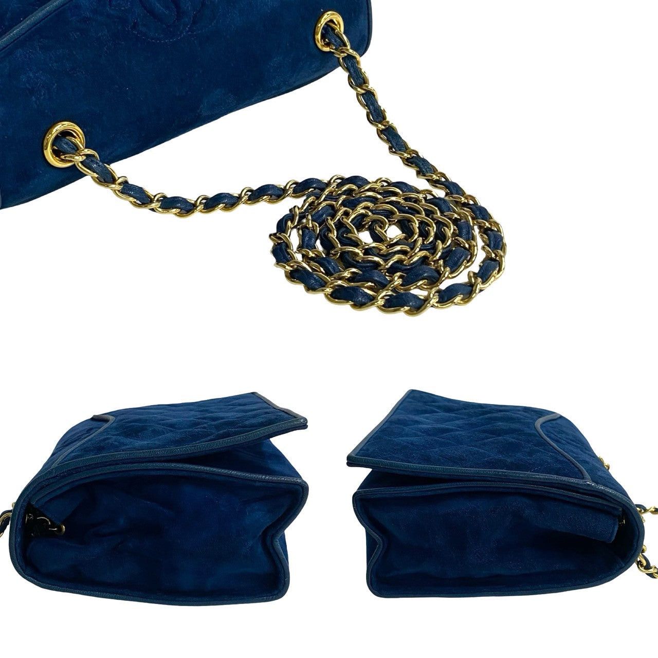 Chanel Chanel Shoulder Bag Blue Leather Size ONE SIZE - 5 Thumbnail