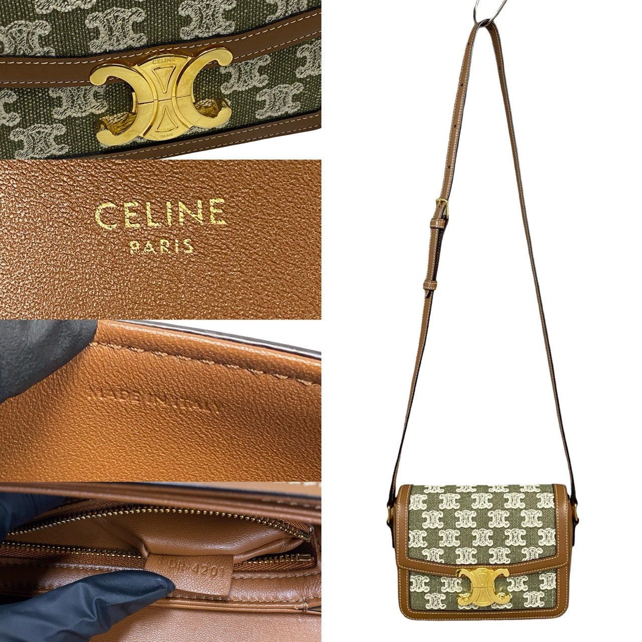 Celine Celine Shoulder Bag Brown Leather Size ONE SIZE - 3 Thumbnail