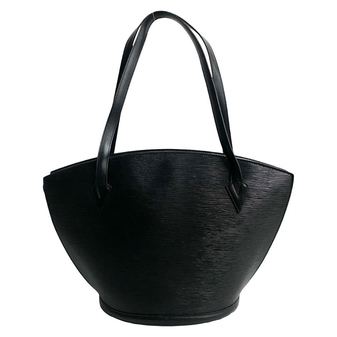 Louis Vuitton Louis Vuitton Tote Bag Black Leather Size ONE SIZE - 4 Thumbnail