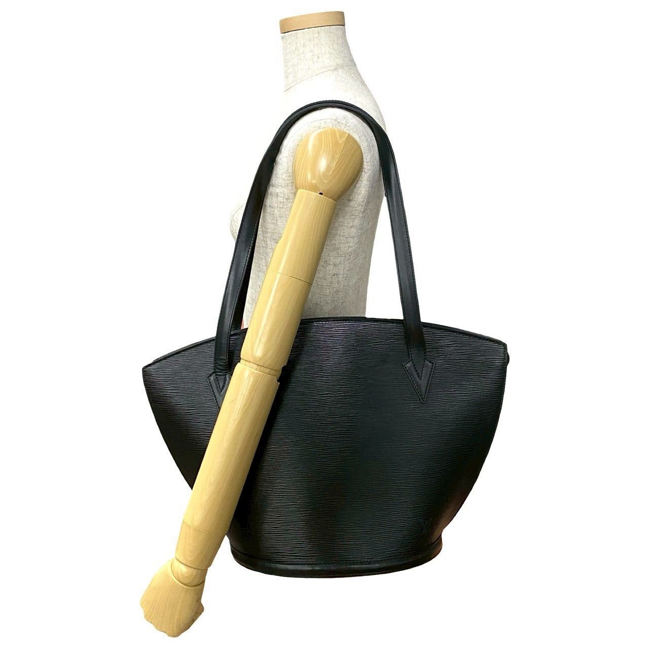 Louis Vuitton Louis Vuitton Tote Bag Black Leather Size ONE SIZE - 2 Thumbnail