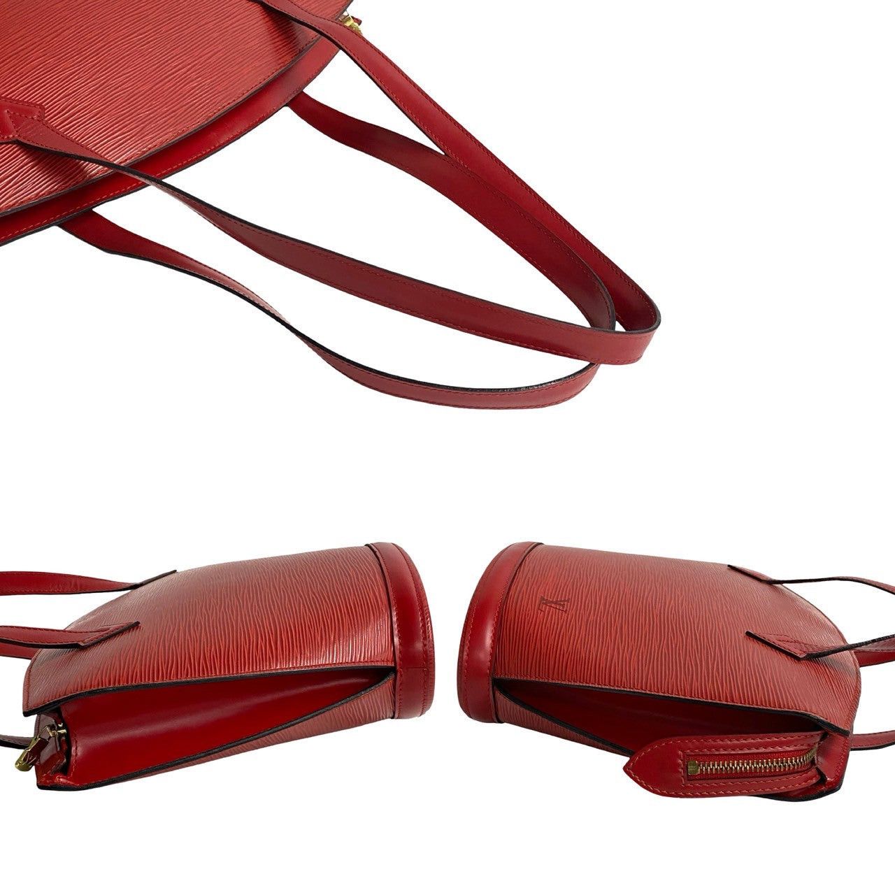 Louis Vuitton Louis Vuitton Tote Bag Red Leather Size ONE SIZE - 5 Thumbnail