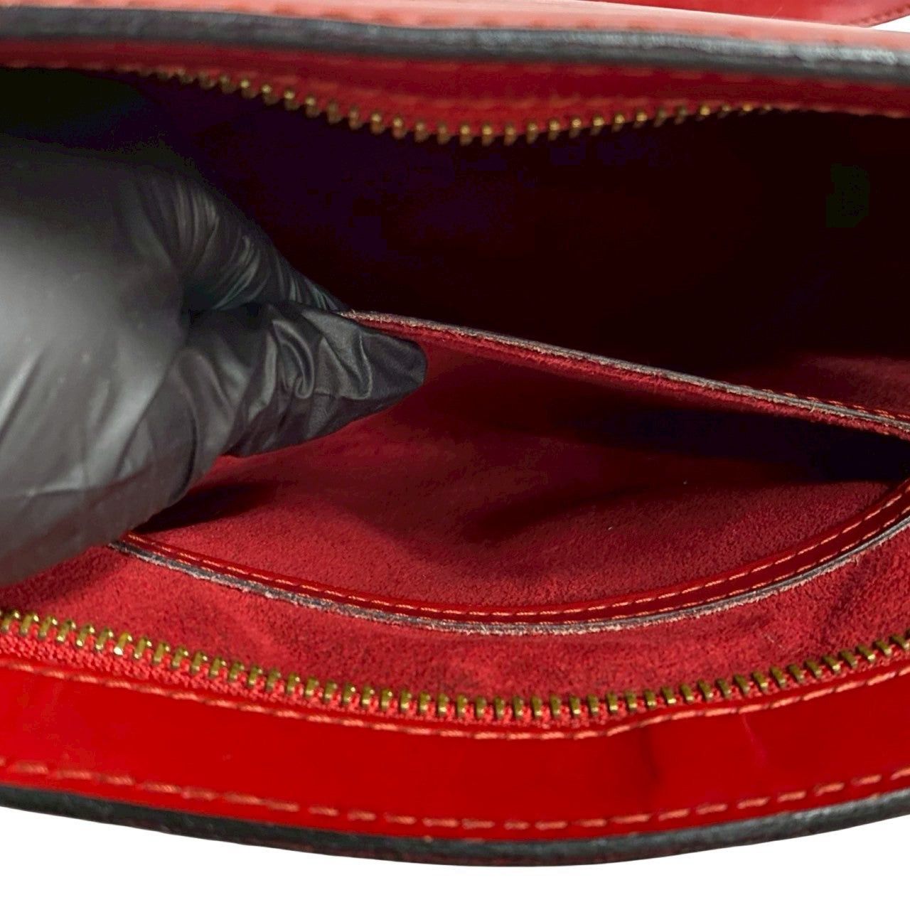 Louis Vuitton Louis Vuitton Tote Bag Red Leather Size ONE SIZE - 9 Thumbnail