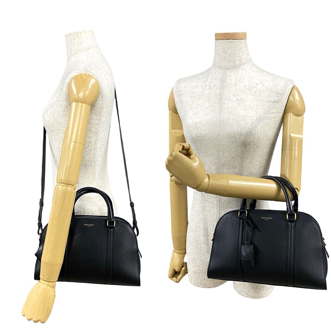 Yves Saint Laurent Yves Saint Laurent Shoulder Bag Black Leather Size ONE SIZE - 2 Thumbnail