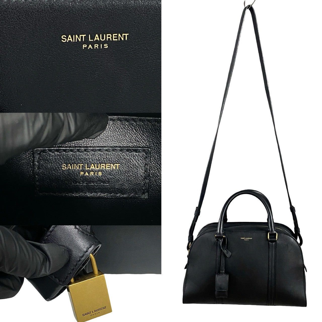 Yves Saint Laurent Yves Saint Laurent Shoulder Bag Black Leather Size ONE SIZE - 3 Thumbnail