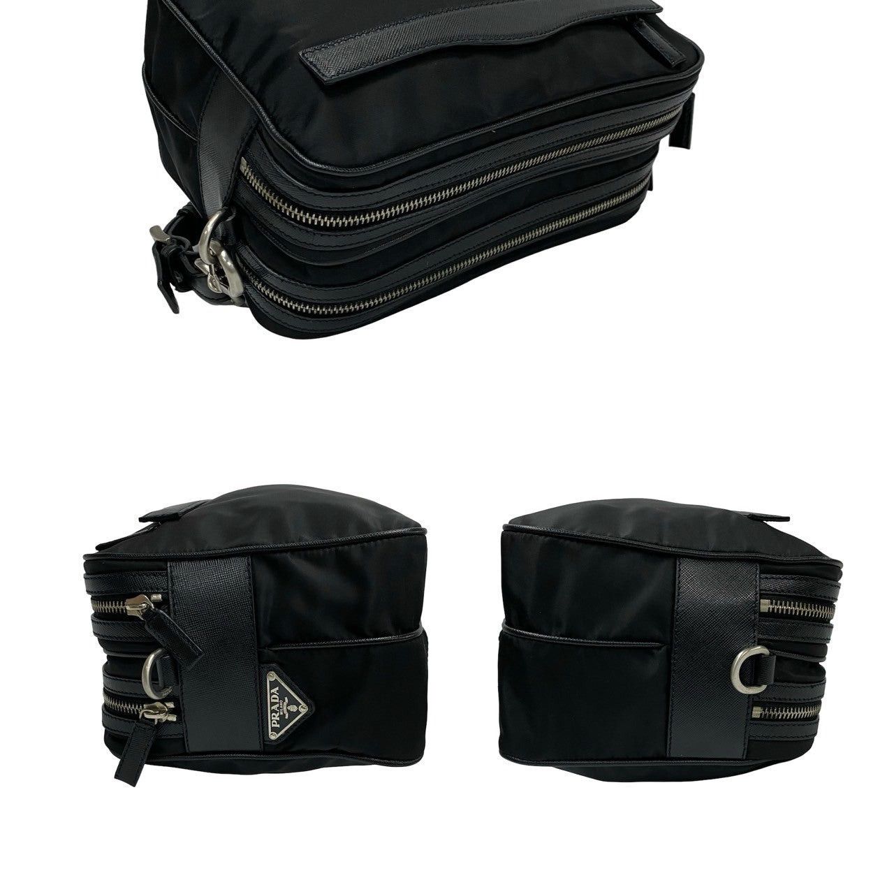 Prada Prada Shoulder Bag Black Leather Size ONE SIZE - 5 Thumbnail