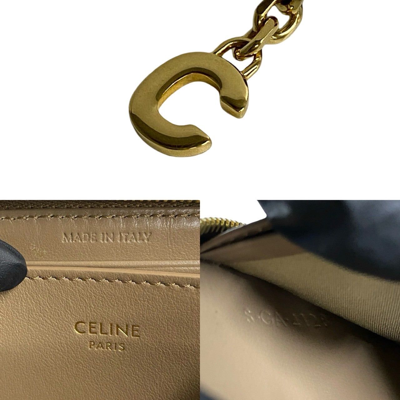 Celine Celine Neutrals Leather Size ONE SIZE - 2 Thumbnail