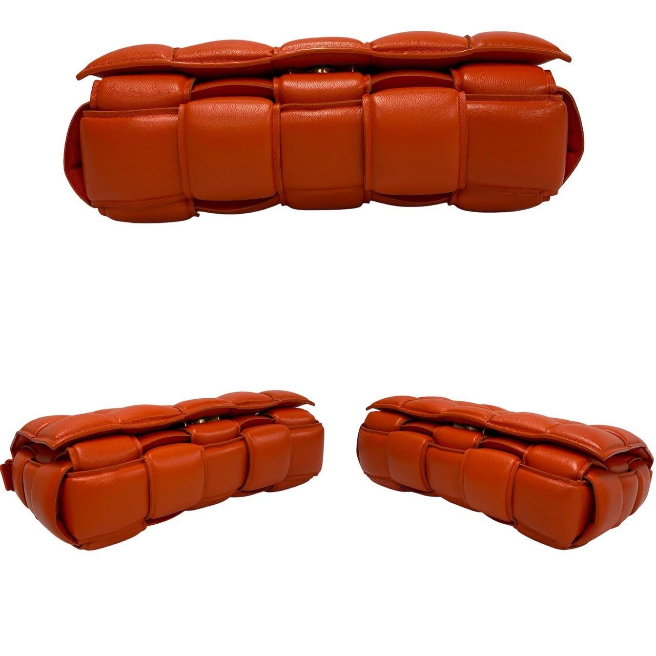 Bottega Veneta Bottega Veneta Shoulder Bag Orange Leather Size ONE SIZE - 6 Thumbnail