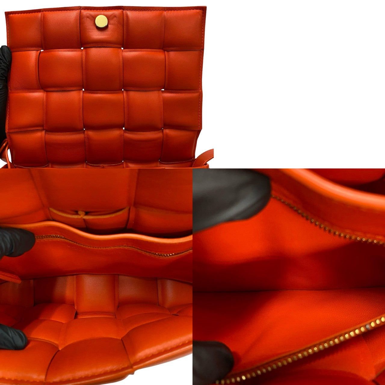Bottega Veneta Bottega Veneta Shoulder Bag Orange Leather Size ONE SIZE - 8 Thumbnail