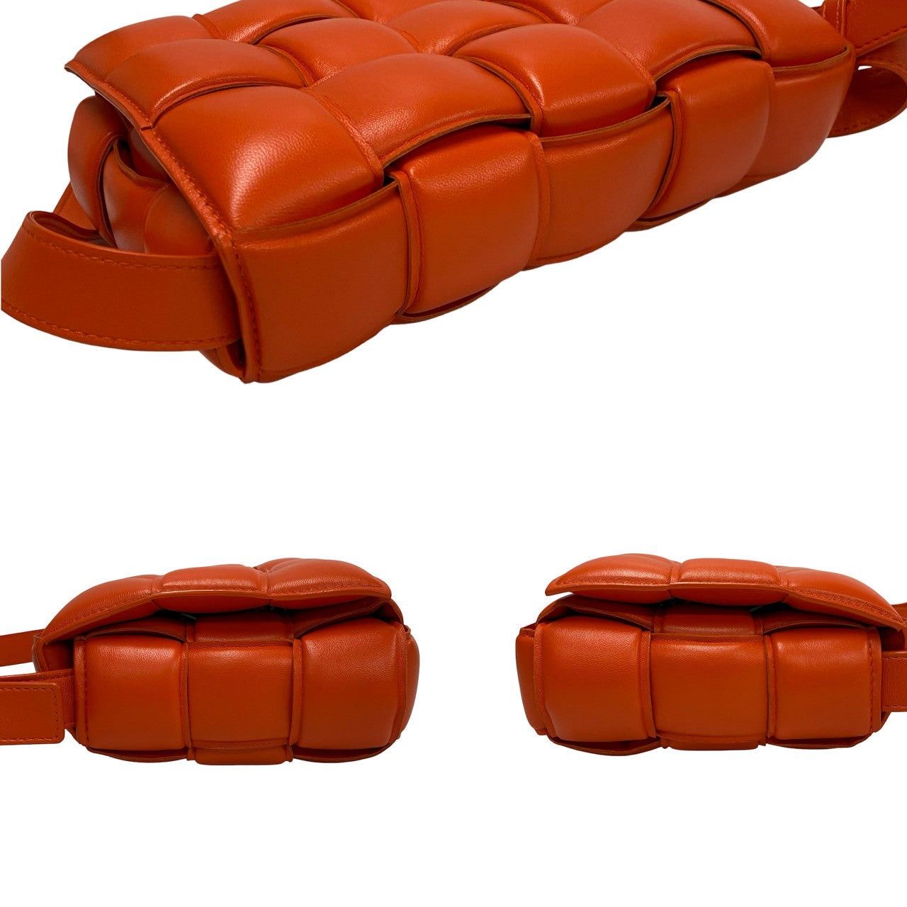 Bottega Veneta Bottega Veneta Shoulder Bag Orange Leather Size ONE SIZE - 5 Thumbnail