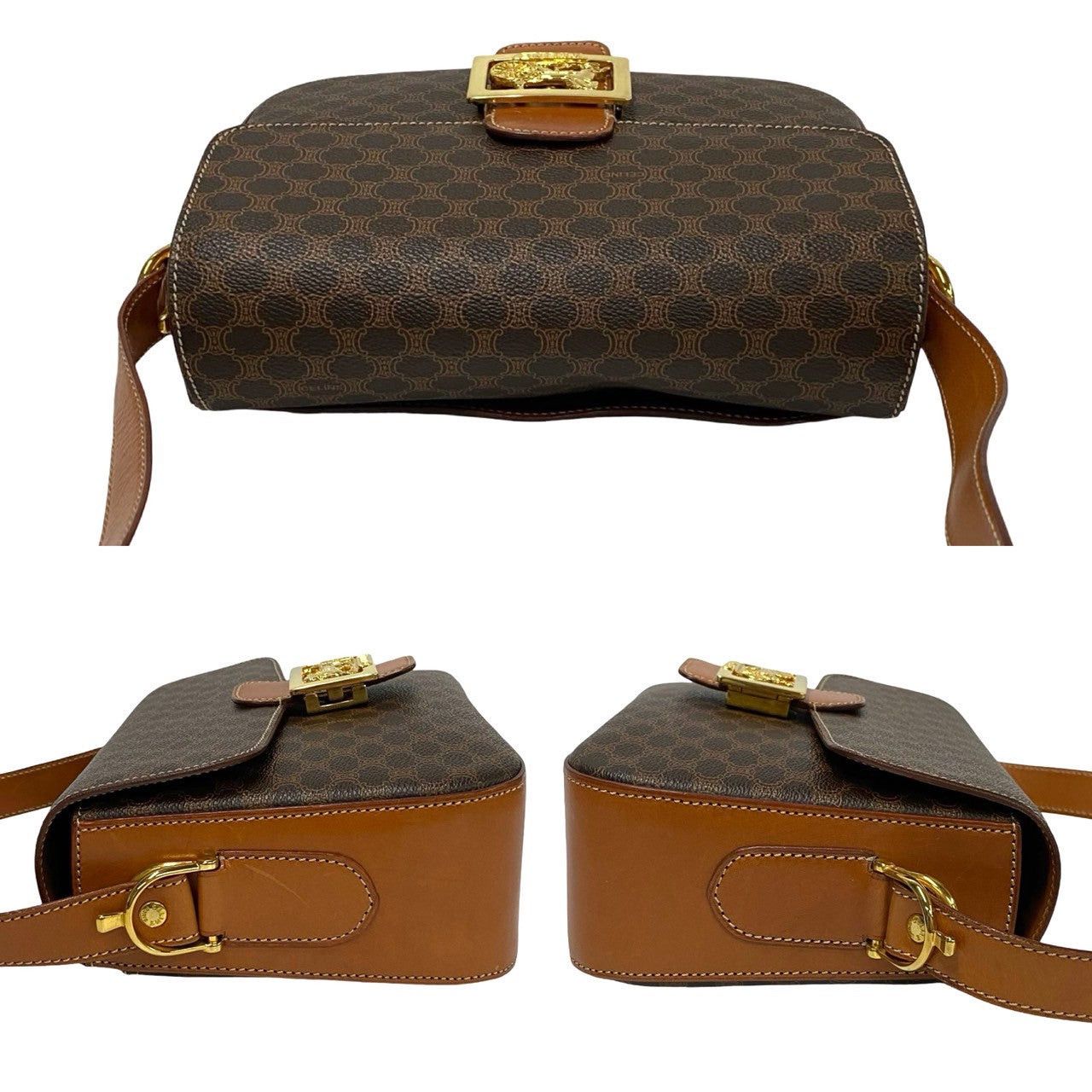 Celine Celine Shoulder Bag Brown Leather Size ONE SIZE - 5 Thumbnail