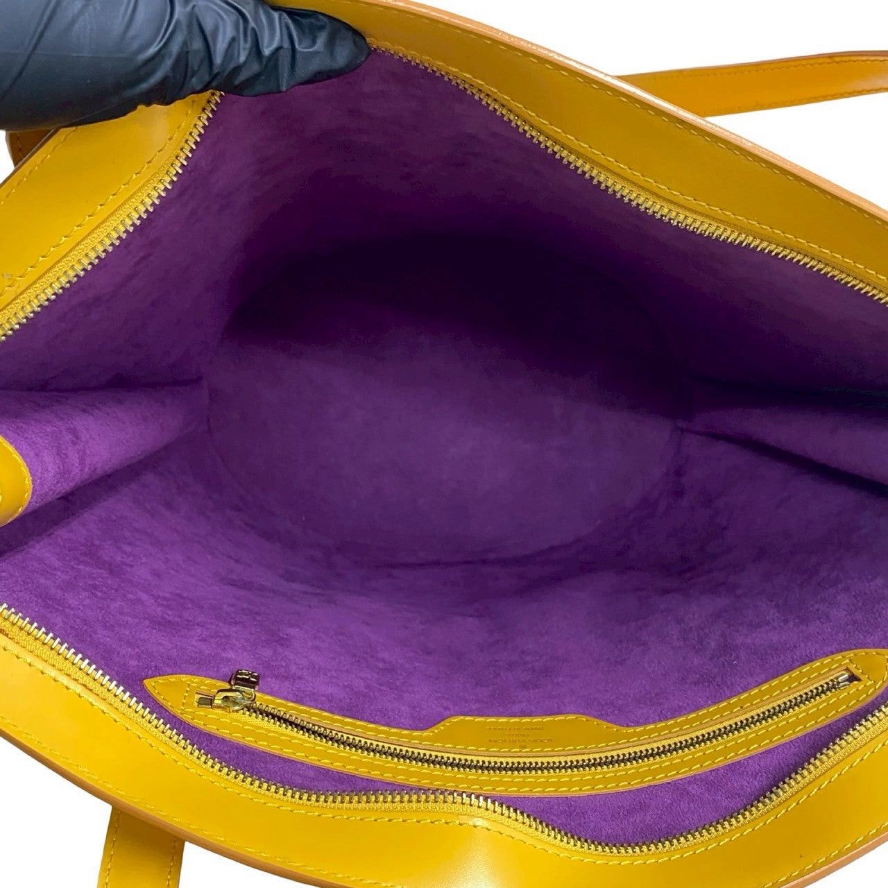 Louis Vuitton Louis Vuitton Tote Bag Yellow Leather Size ONE SIZE - 8 Thumbnail