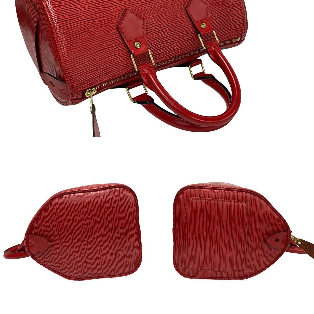 Louis Vuitton Louis Vuitton Handbag Red Leather Size ONE SIZE - 5 Thumbnail
