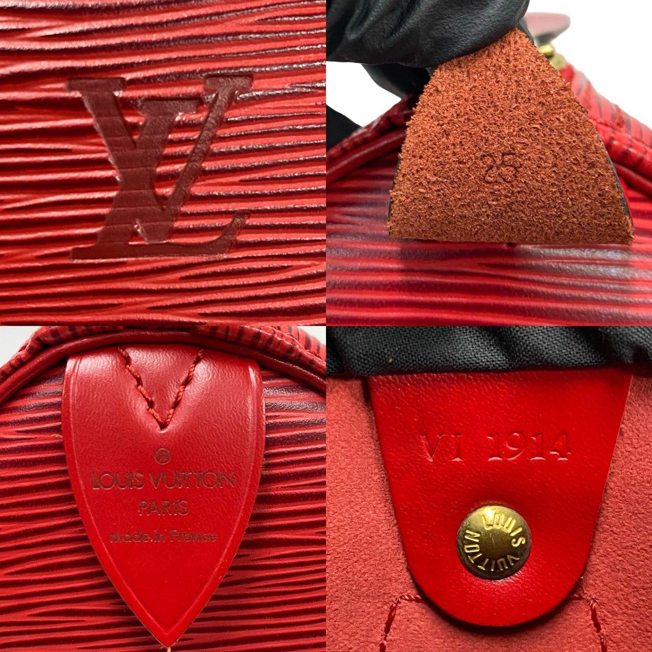 Louis Vuitton Louis Vuitton Handbag Red Leather Size ONE SIZE - 3 Thumbnail