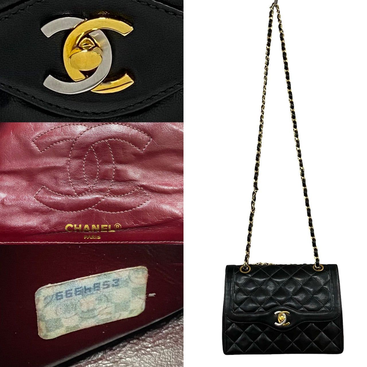 Chanel Chanel Shoulder Bag Black Leather Size ONE SIZE - 3 Thumbnail