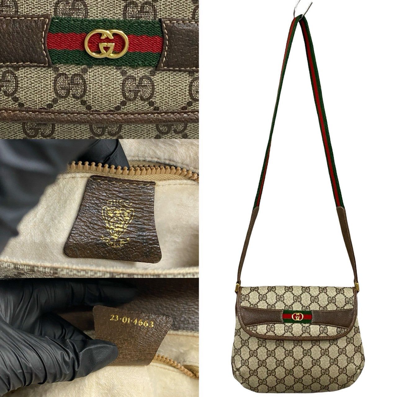 Gucci Gucci Shoulder Bag Brown Leather Size ONE SIZE - 3 Thumbnail