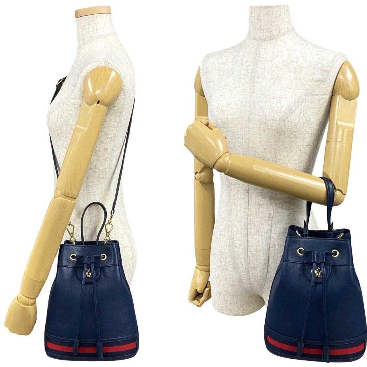 Gucci Gucci Shoulder Bag Blue Leather Size ONE SIZE - 2 Thumbnail