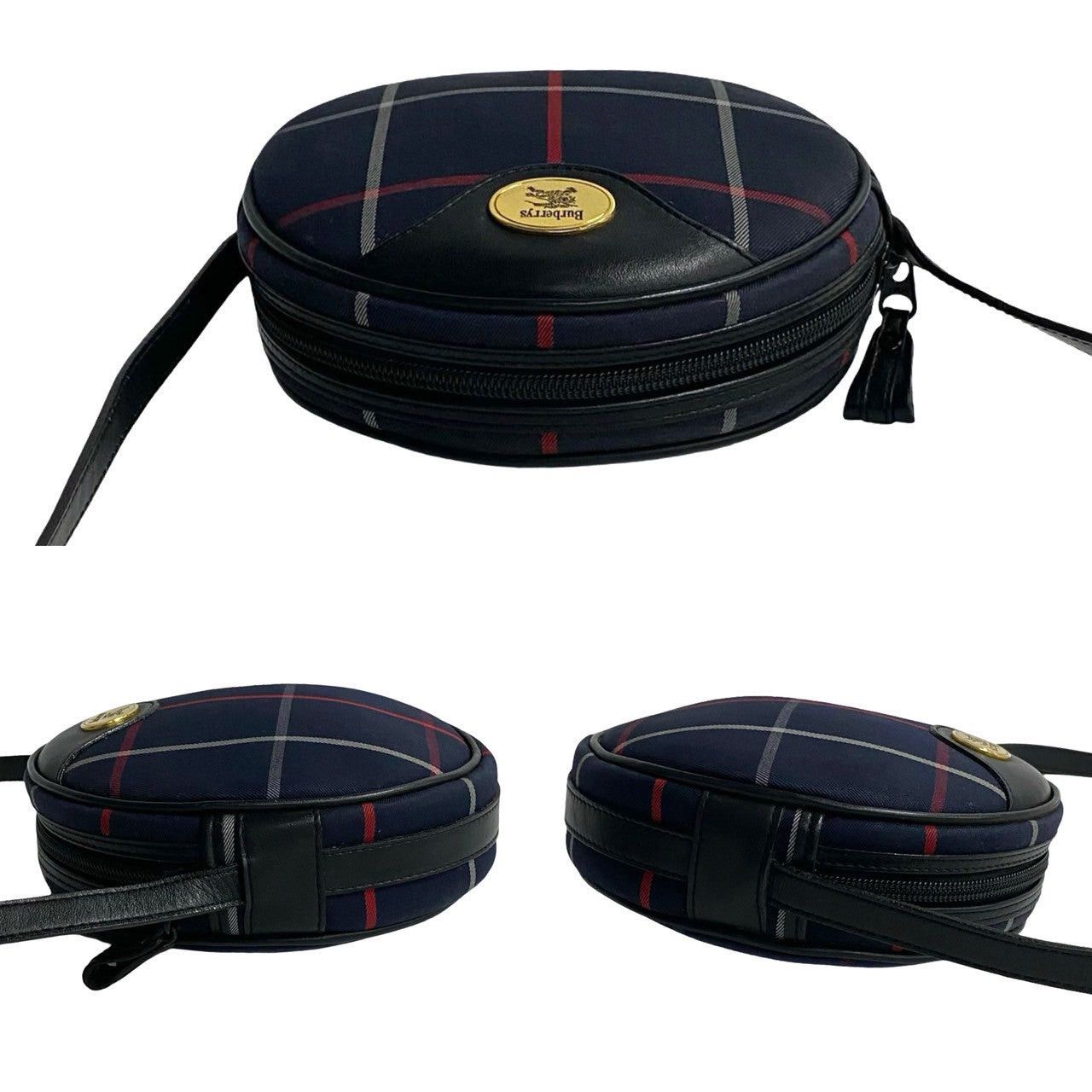 Burberry Burberry Shoulder Bag Blue Leather Size ONE SIZE - 5 Thumbnail