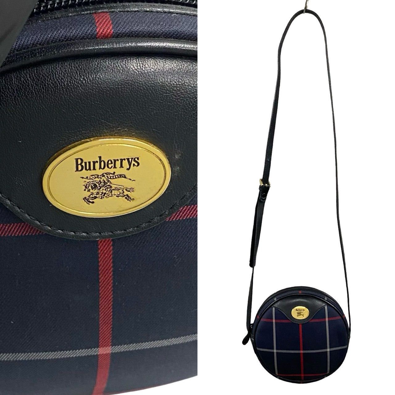 Burberry Burberry Shoulder Bag Blue Leather Size ONE SIZE - 3 Thumbnail