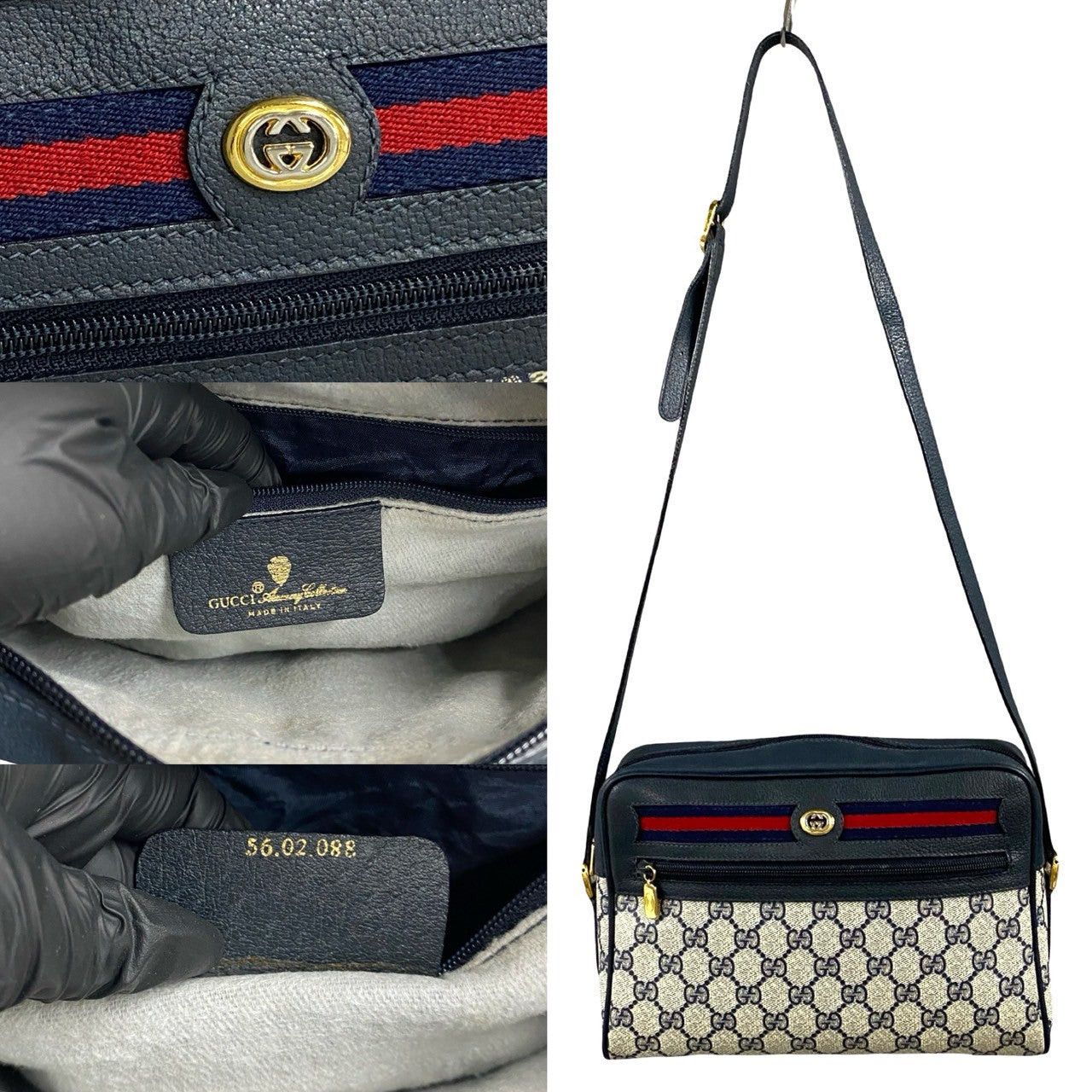 Gucci Gucci Shoulder Bag Blue Leather Size ONE SIZE - 3 Thumbnail