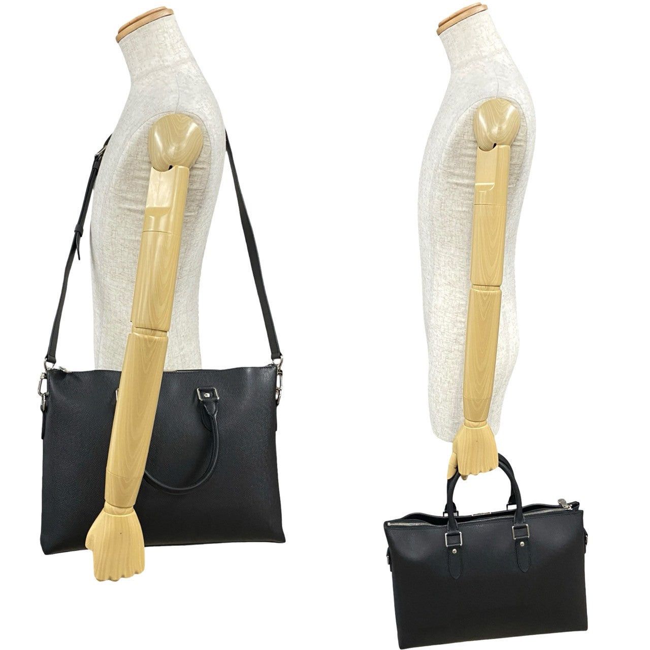 Louis Vuitton Louis Vuitton Shoulder Bag Black Leather Size ONE SIZE - 2 Thumbnail