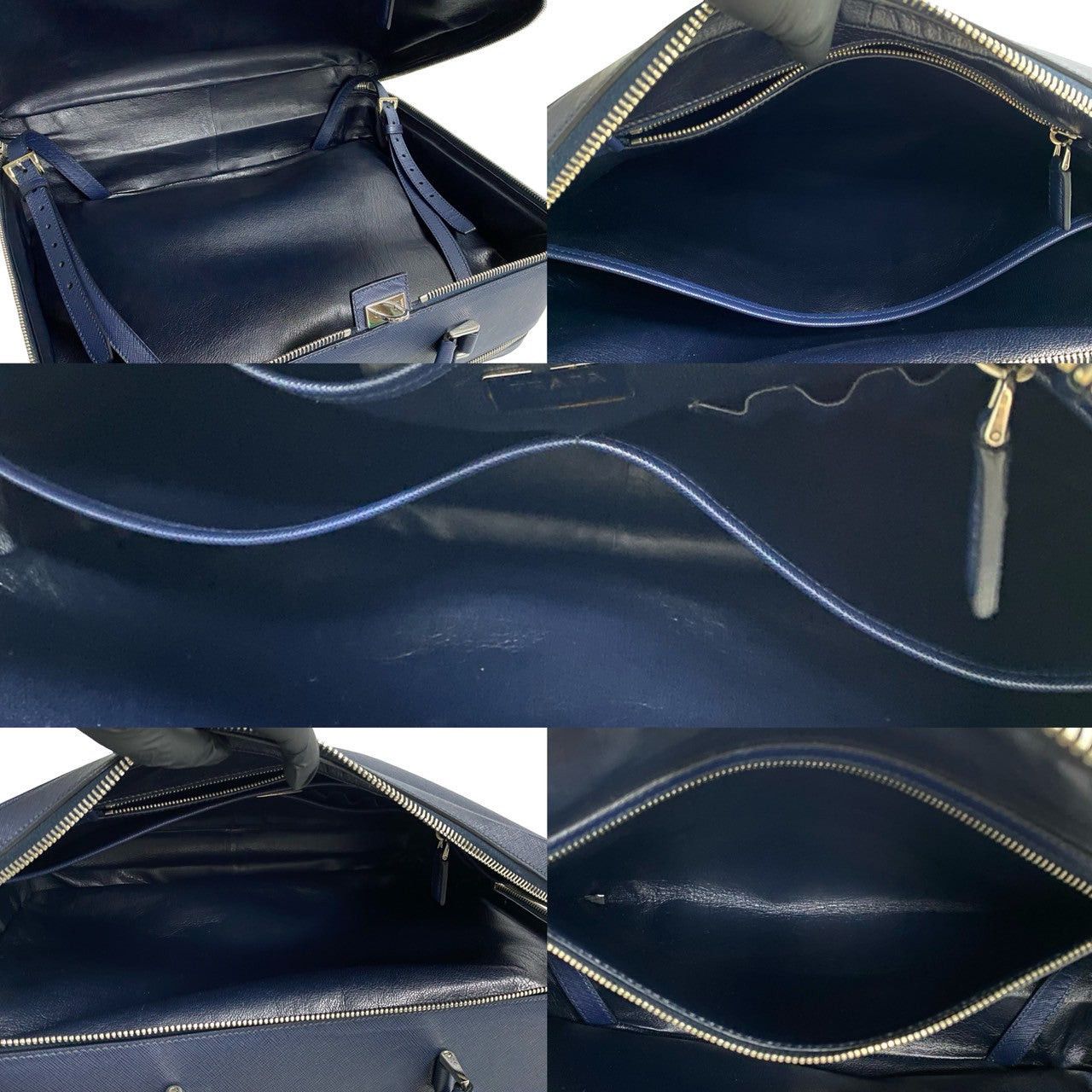 Prada Prada Handbag Blue Leather Size ONE SIZE - 8 Thumbnail