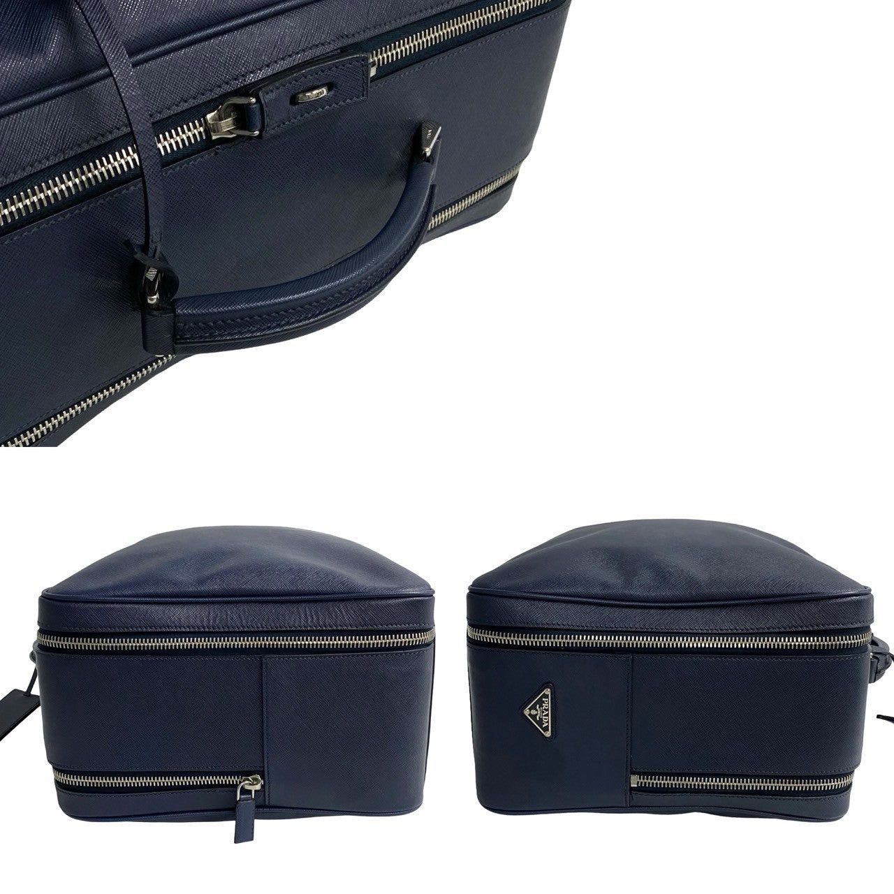 Prada Prada Handbag Blue Leather Size ONE SIZE - 5 Thumbnail