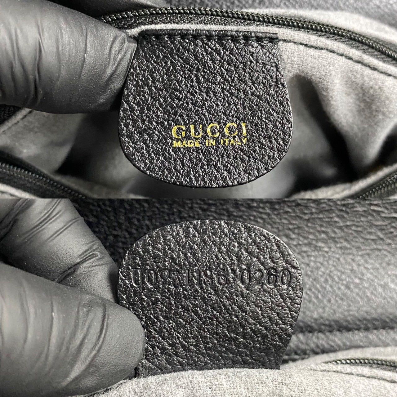 Gucci Gucci Handbag Black Leather Size ONE SIZE - 3 Thumbnail