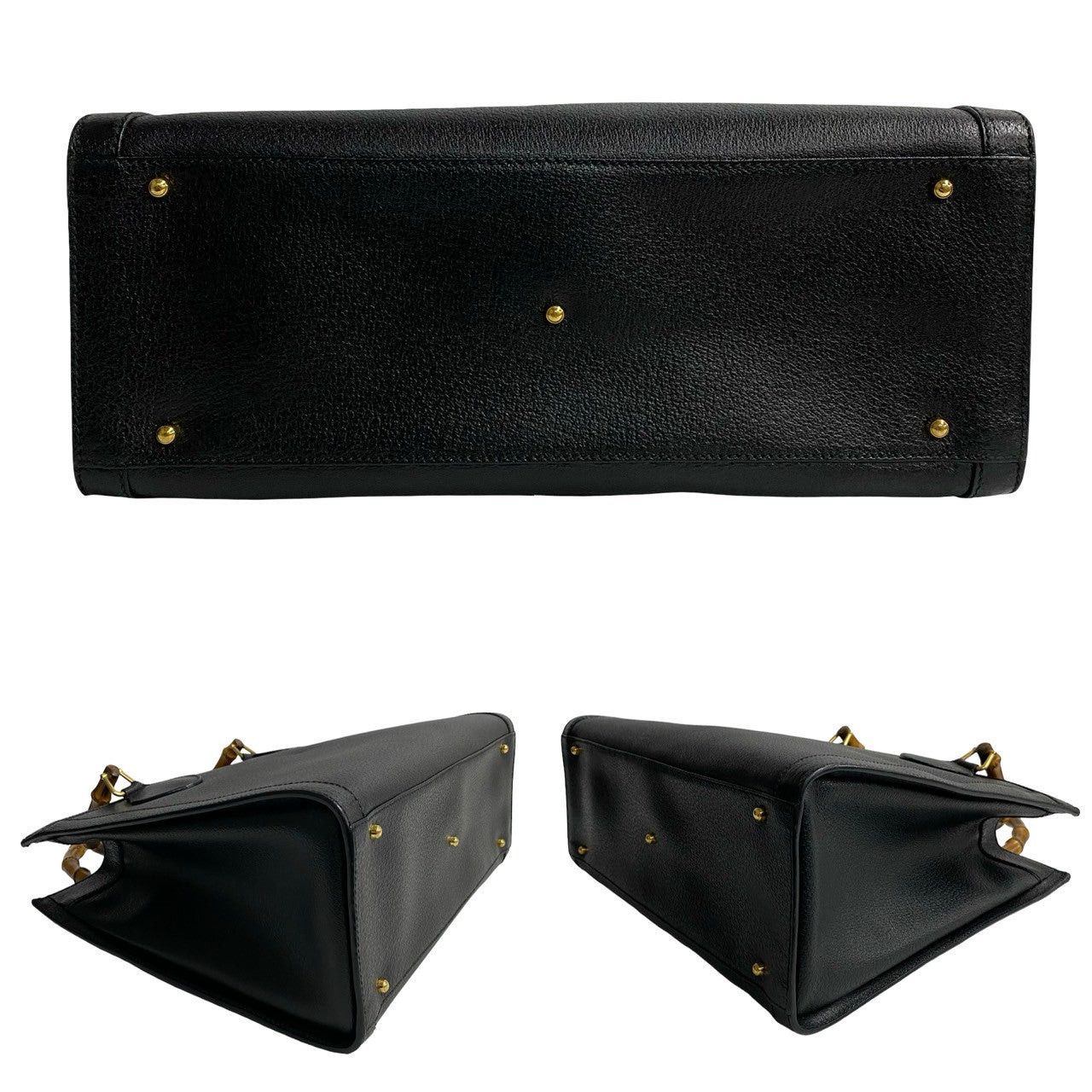 Gucci Gucci Handbag Black Leather Size ONE SIZE - 6 Thumbnail