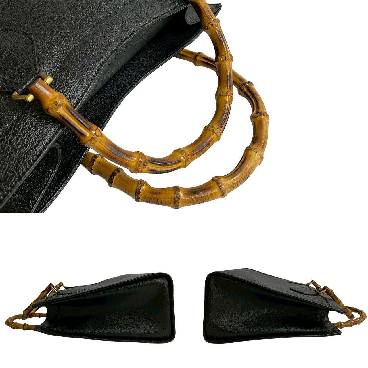 Gucci Gucci Handbag Black Leather Size ONE SIZE - 5 Thumbnail