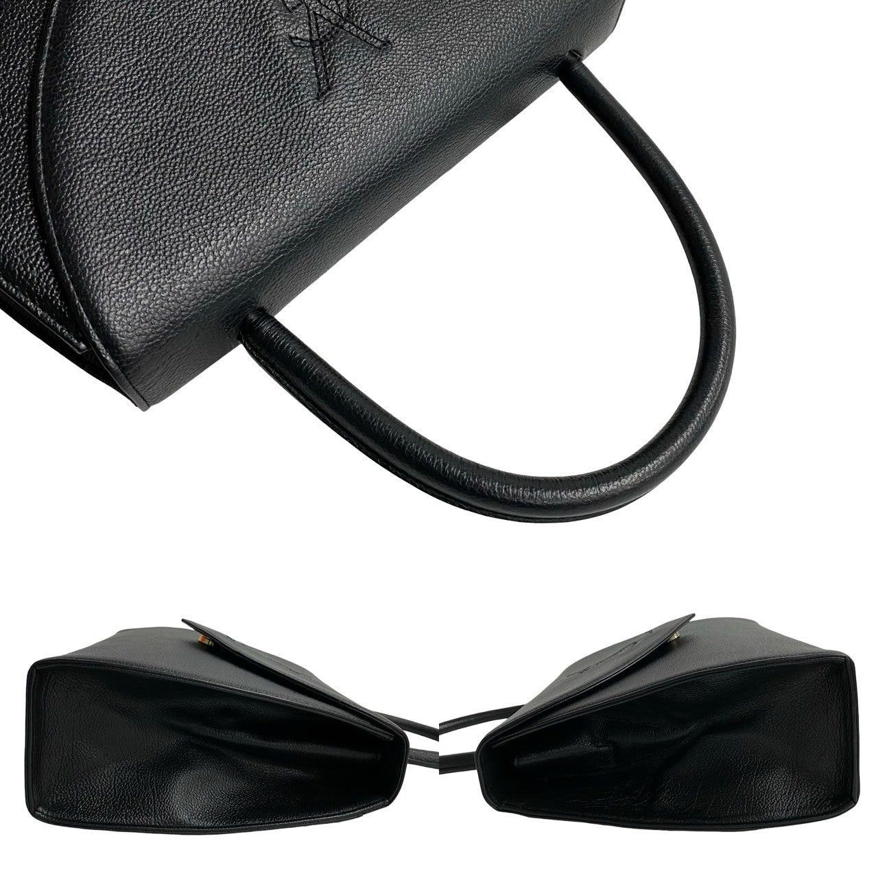 Yves Saint Laurent Yves Saint Laurent Handbag Black Leather Size ONE SIZE - 5 Thumbnail