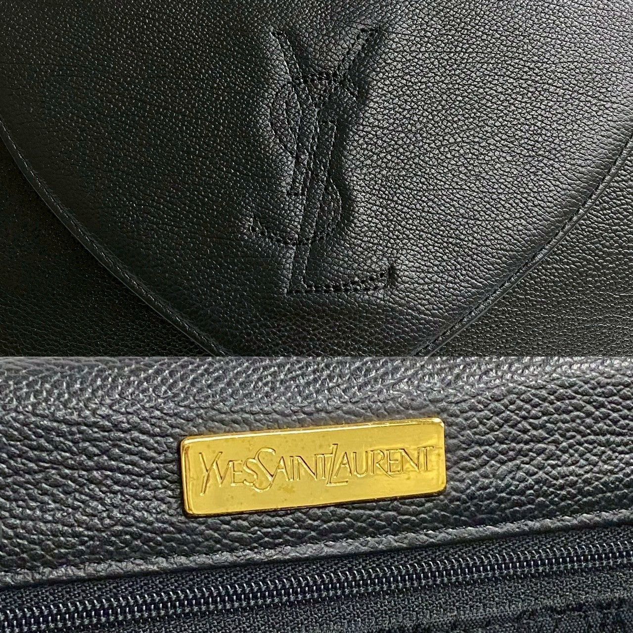 Yves Saint Laurent Yves Saint Laurent Handbag Black Leather Size ONE SIZE - 3 Thumbnail