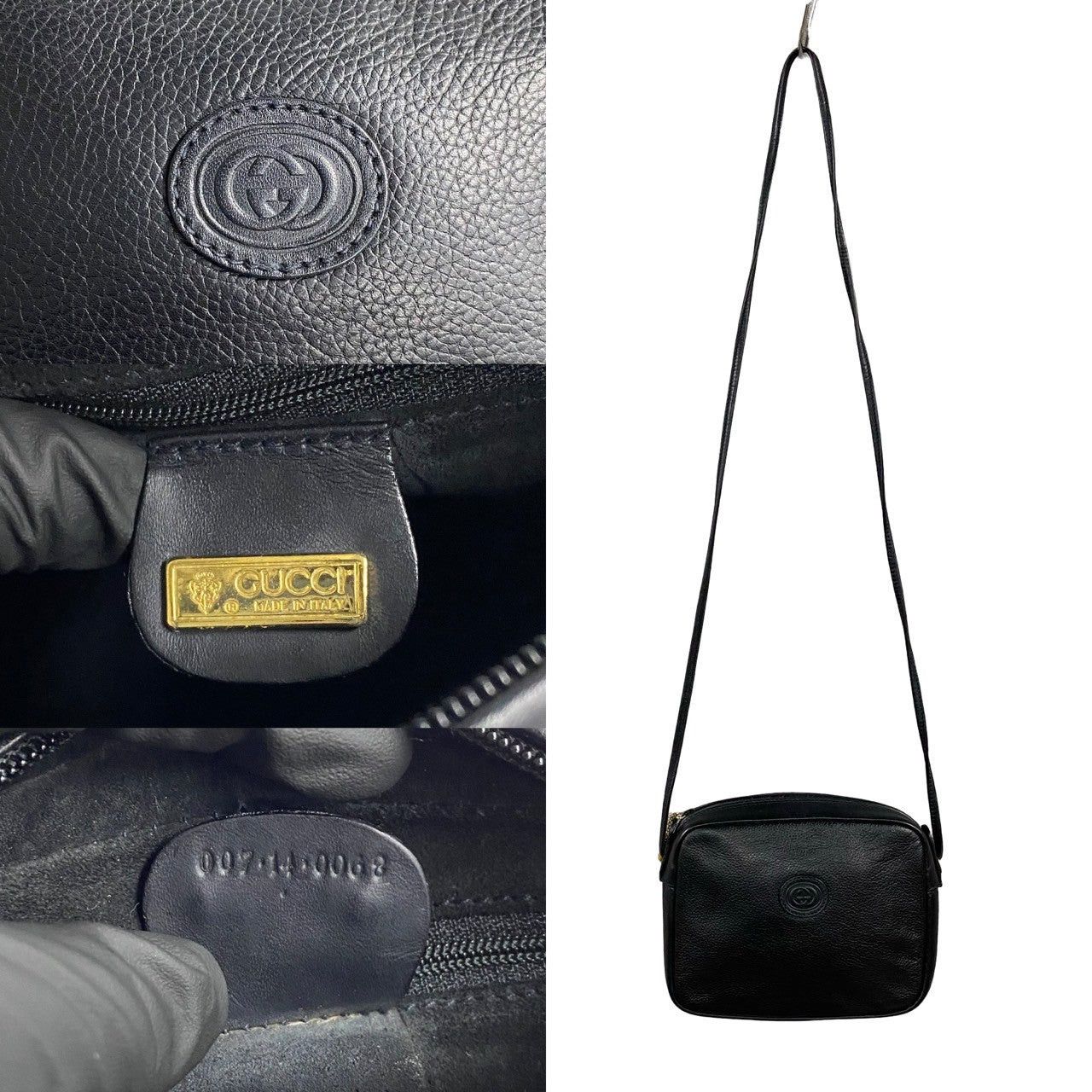 Gucci Gucci Shoulder Bag Black Leather Size ONE SIZE - 3 Thumbnail