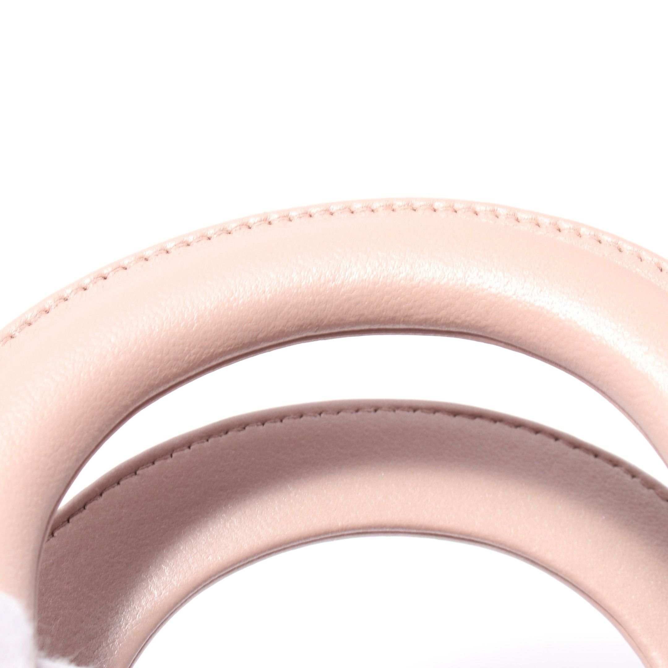 Dior Dior Lady Dior Mini Canage Handbag Leather Pink Size ONE SIZE - 5 Thumbnail