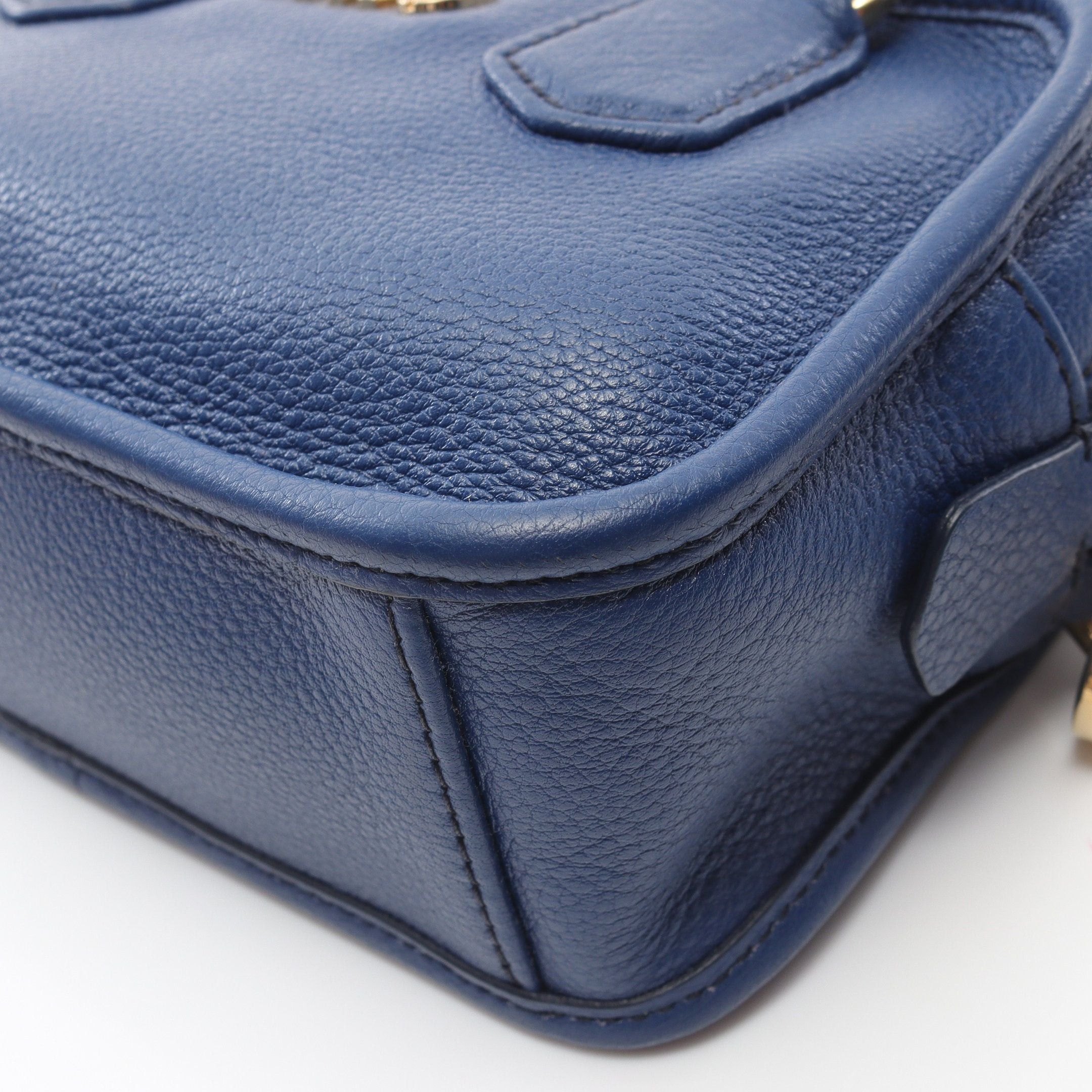 Miu Miu Miu Miu Soft Handbag Leather Dark Blue Size ONE SIZE - 5 Thumbnail