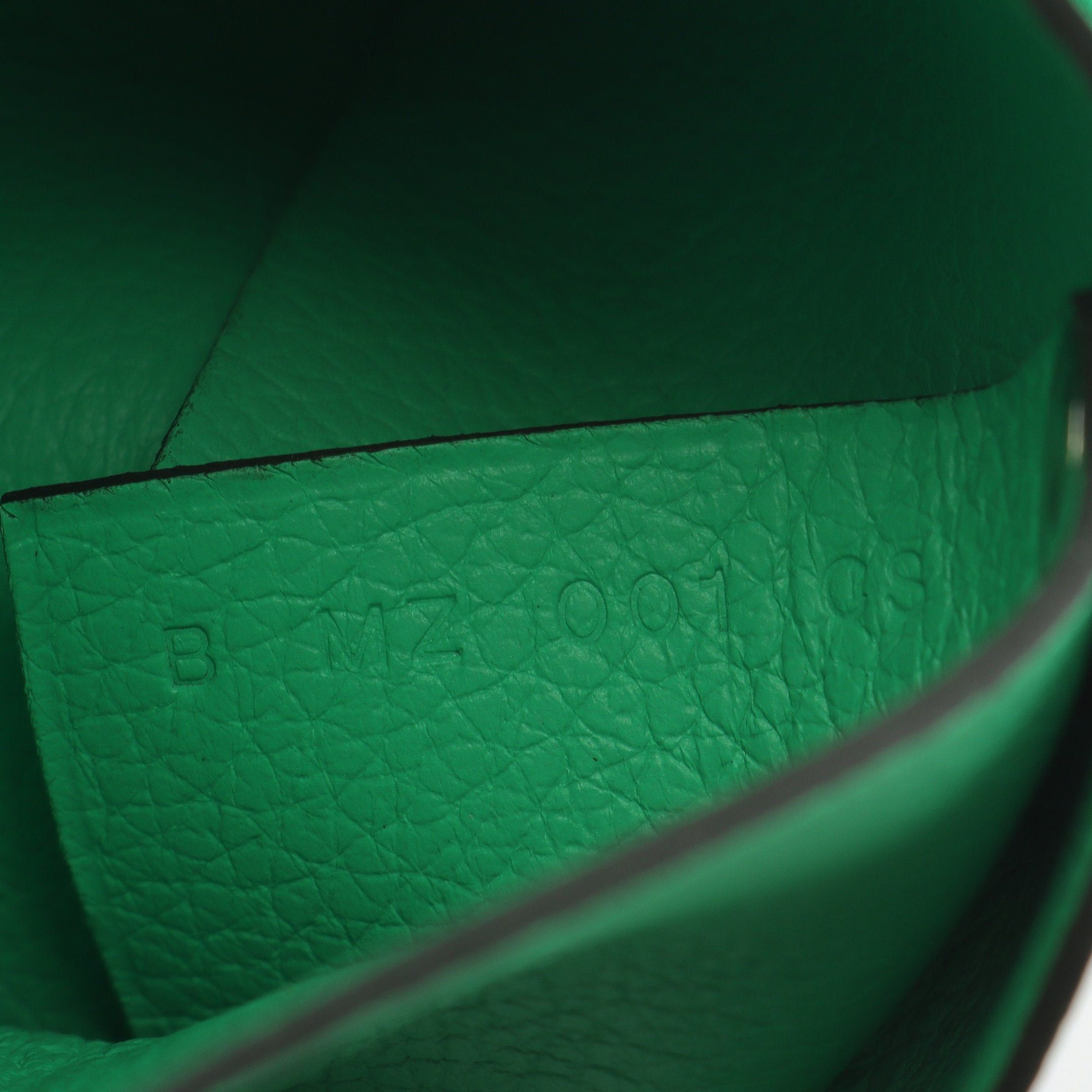 Hermes Hermes Bastia Vert Comique Coin Purse Evercolor Light Green Silver Hardware B Stamp Size ONE SIZE - 5 Thumbnail