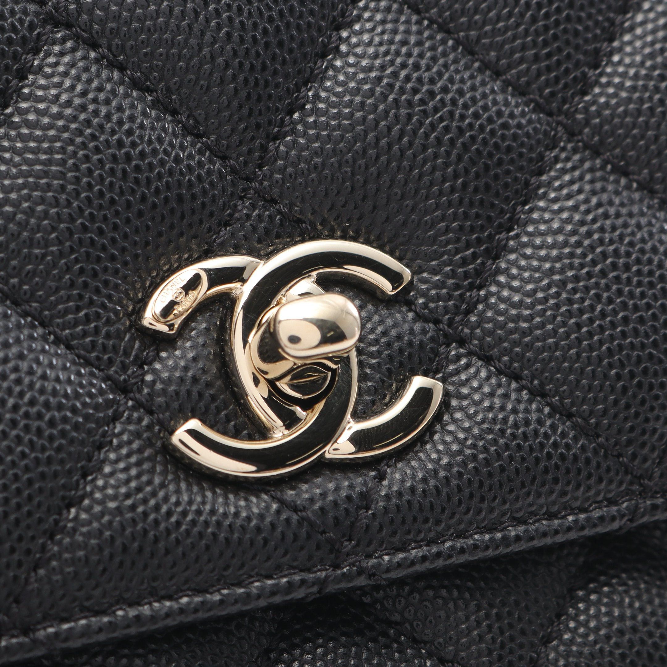 Chanel Chanel Coco Handle Xxs Top Handbag Caviar Skin Black Gold Hardware Size ONE SIZE - 8 Thumbnail