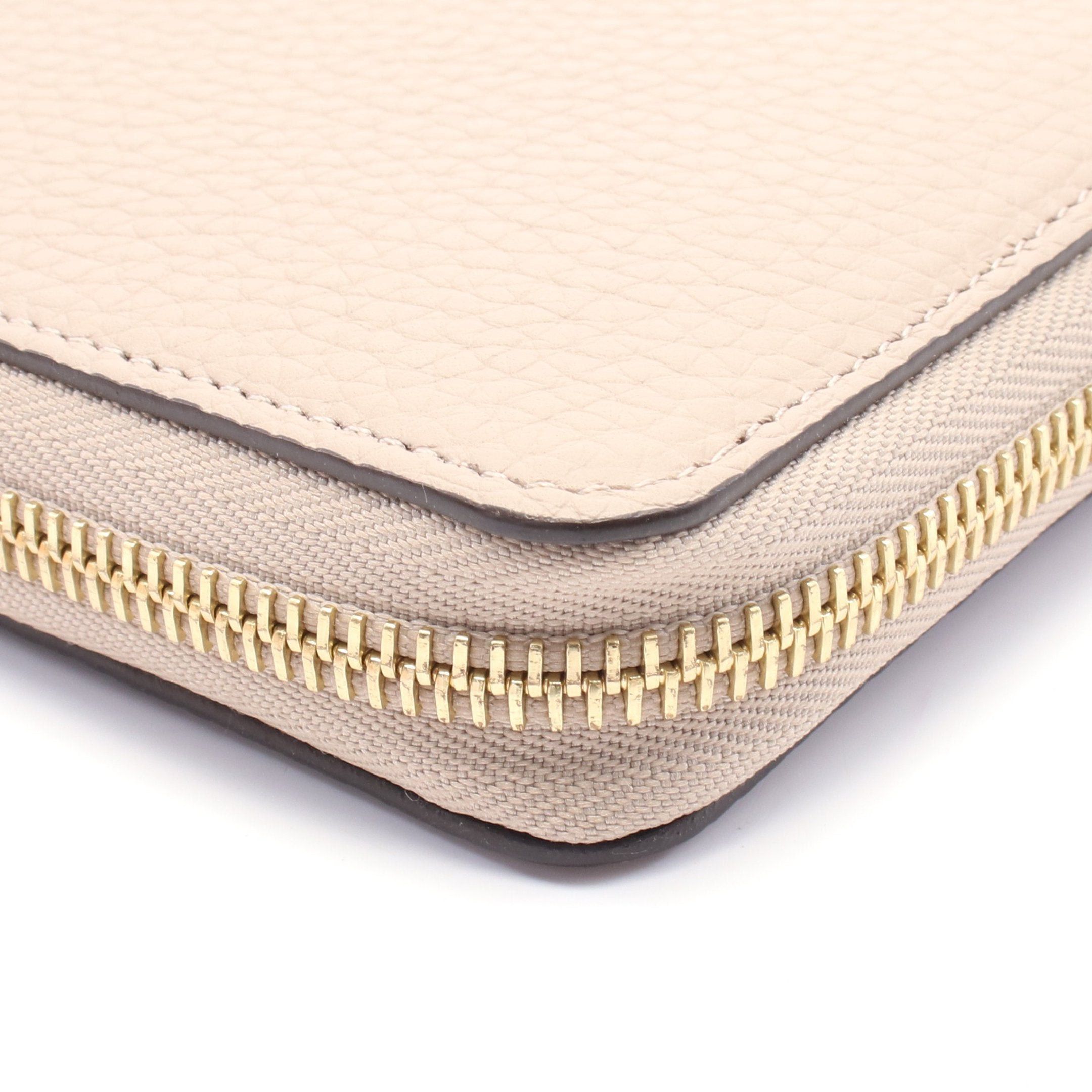 Louis Vuitton Louis Vuitton Portefeuil Comet Carré L-Shaped Zipper Long Wallet Taurillon Leather Gray Beige Size ONE SIZE - 6 Thumbnail