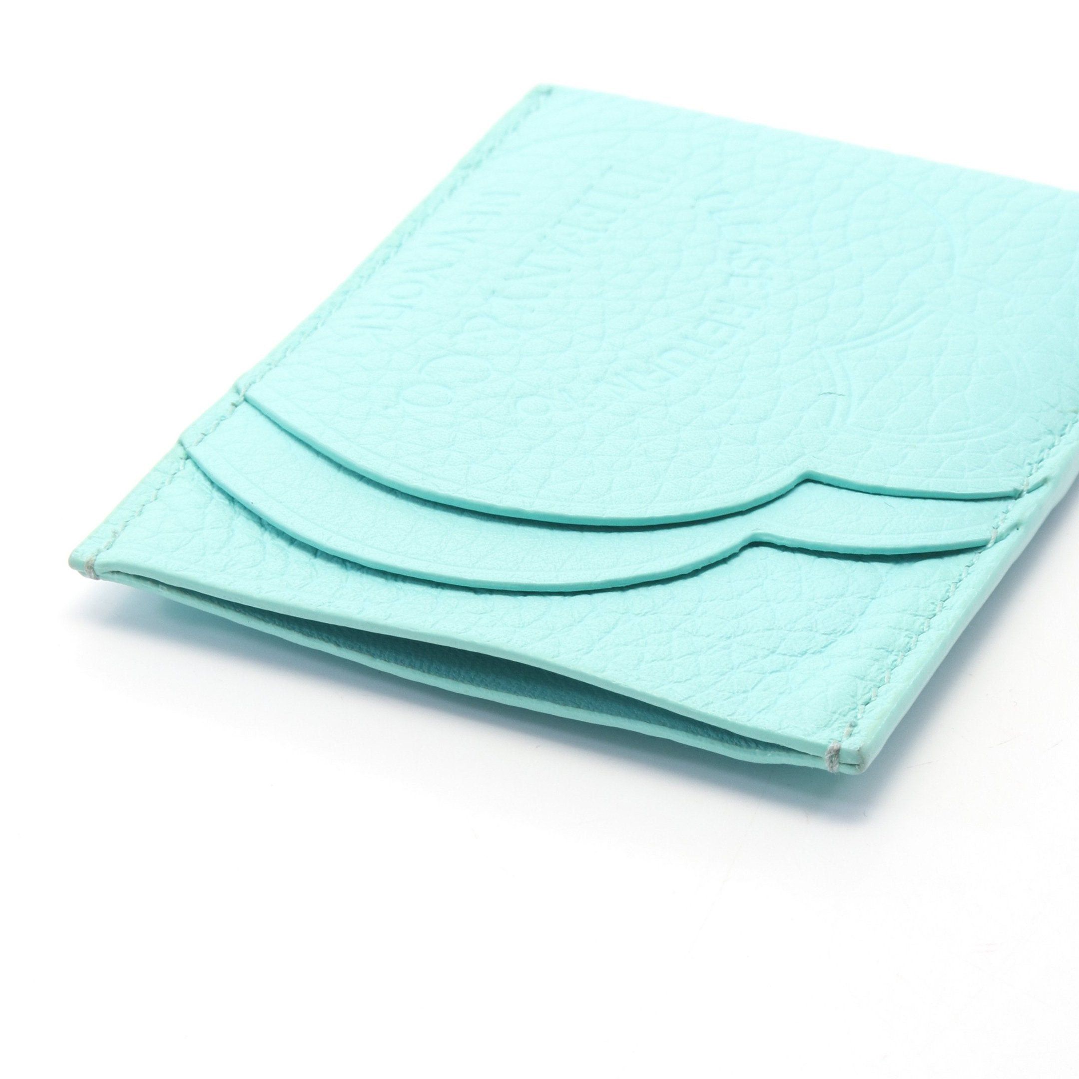 Tiffany & Co. Tiffany Co Return To Tiffany Card Case Leather Turquoise Blue Size ONE SIZE - 3 Thumbnail