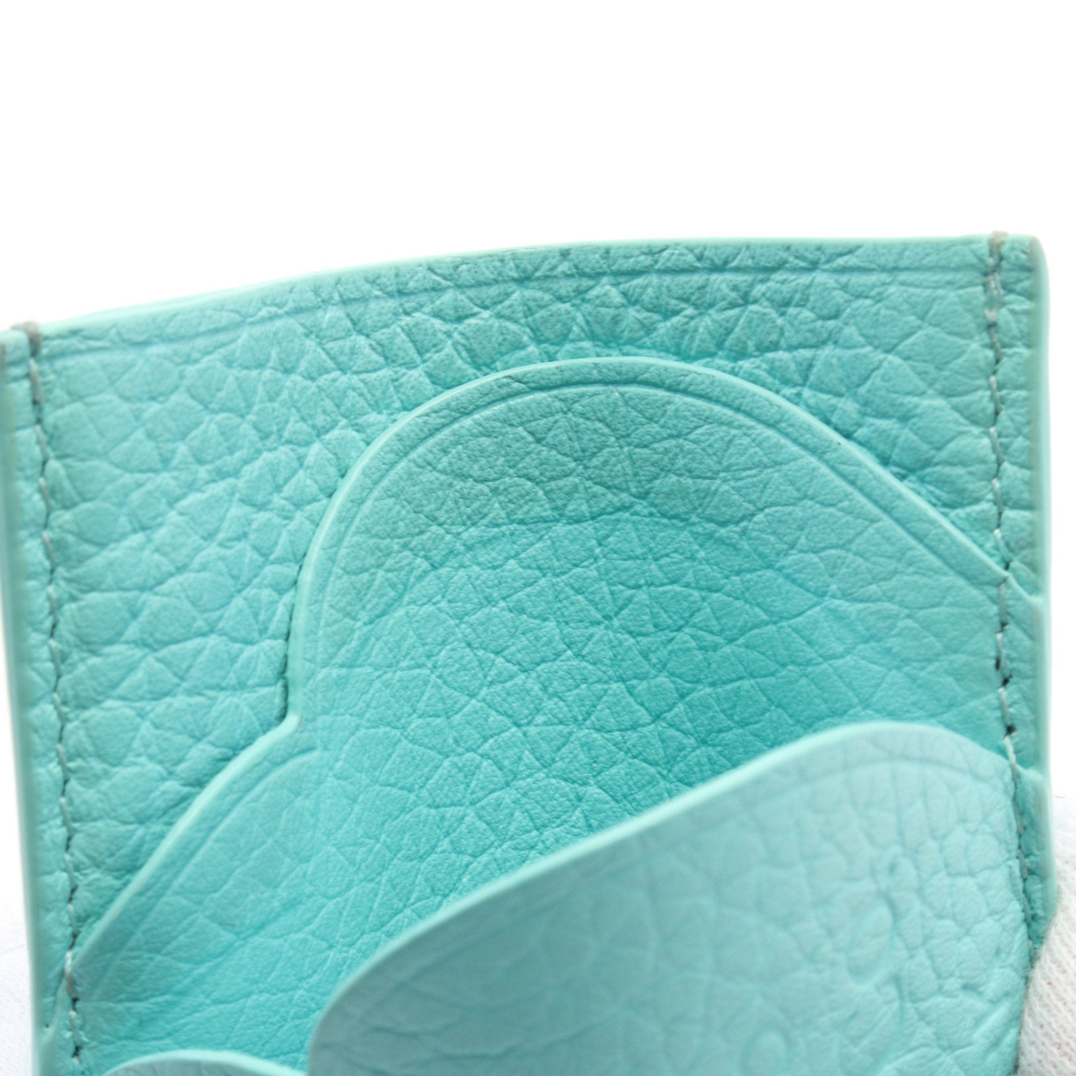 Tiffany & Co. Tiffany Co Return To Tiffany Card Case Leather Turquoise Blue Size ONE SIZE - 6 Thumbnail