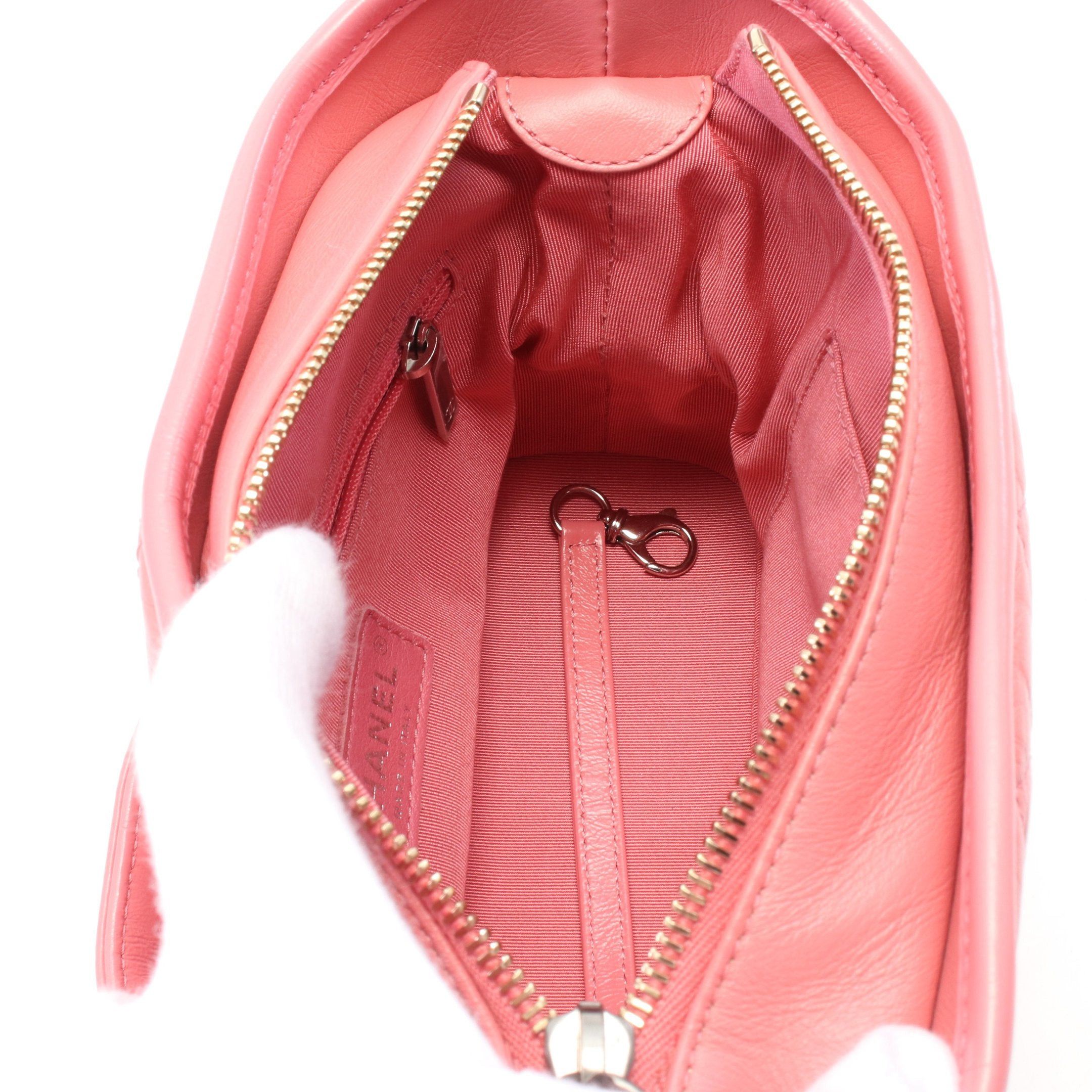Chanel Chanel Gabriel De Chanel Small Hobo Chain Shoulder Bag Leather Pink Combination Metal Fittings Size ONE SIZE - 3 Thumbnail
