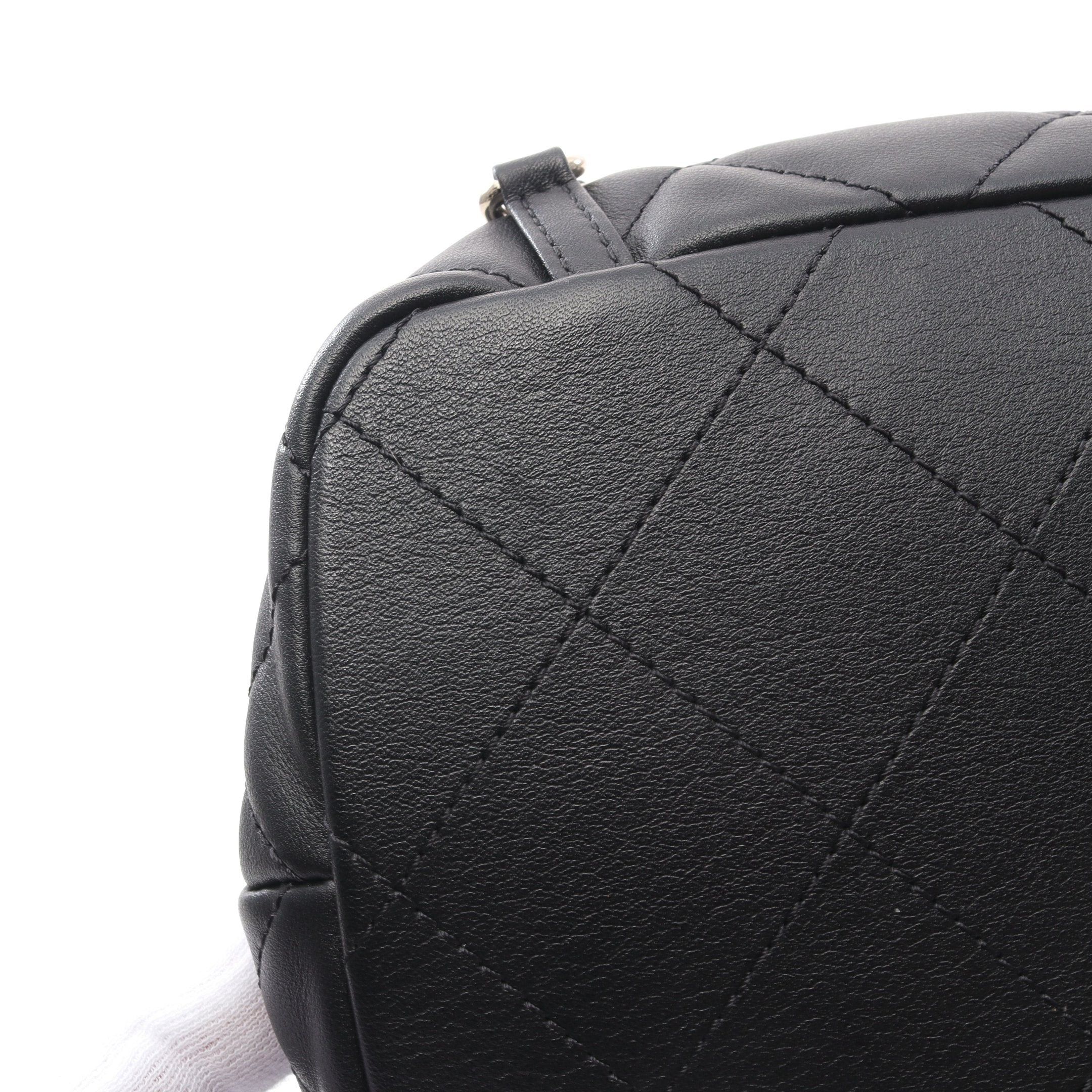 Chanel Chanel Matelasse Backpack Rucksack Lambskin Black Gold Hardware Size ONE SIZE - 7 Thumbnail