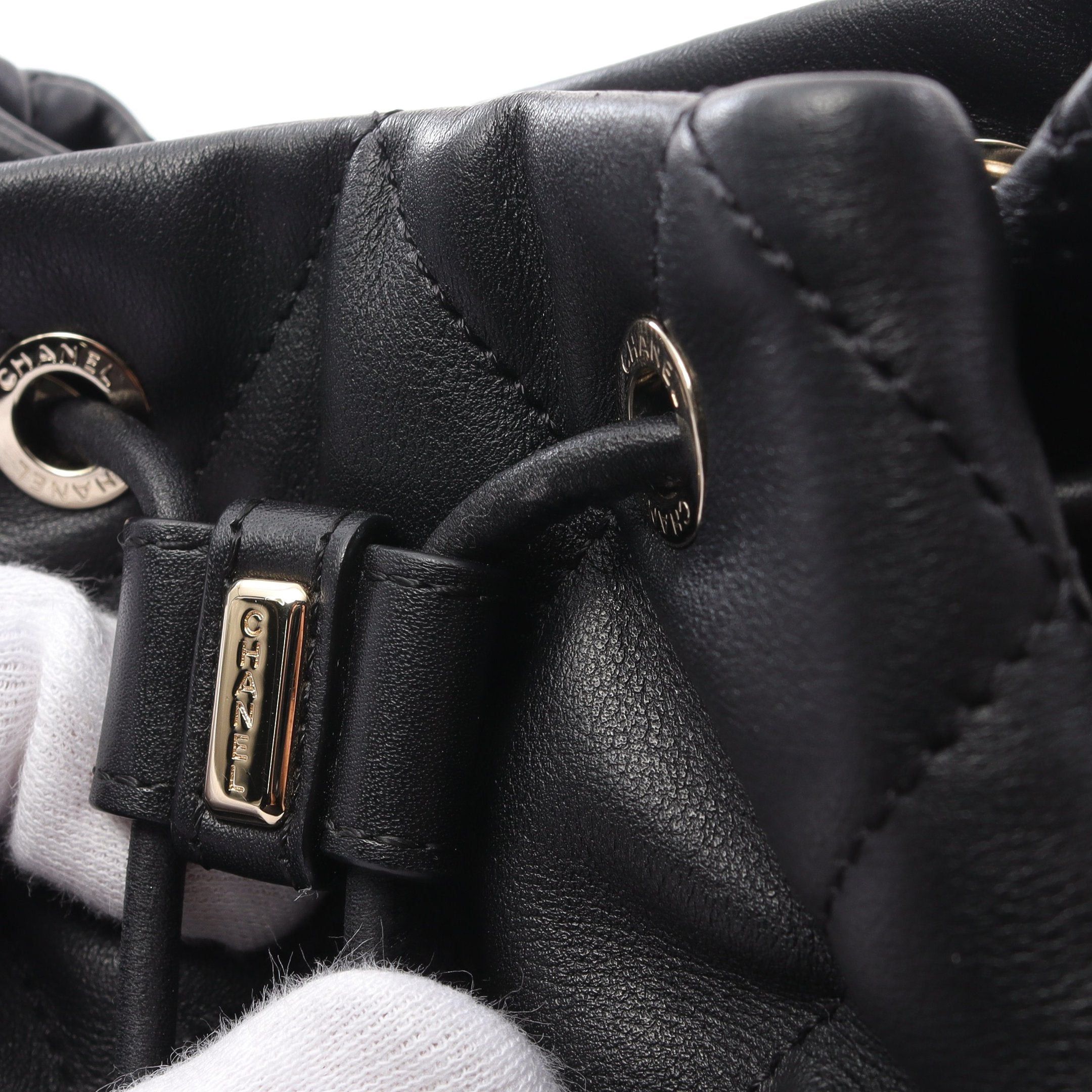 Chanel Chanel Matelasse Backpack Rucksack Lambskin Black Gold Hardware Size ONE SIZE - 6 Thumbnail