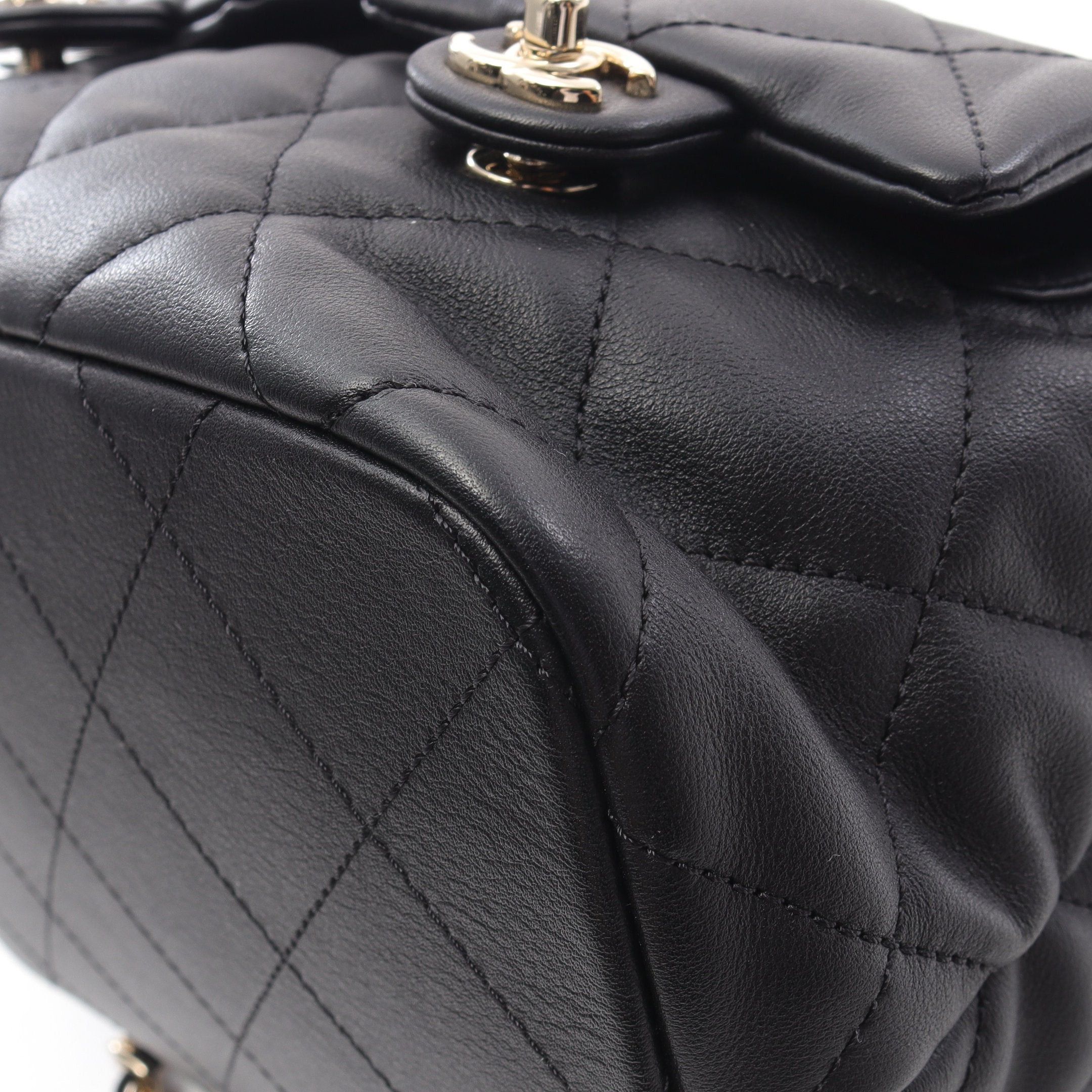 Chanel Chanel Matelasse Backpack Rucksack Lambskin Black Gold Hardware Size ONE SIZE - 8 Thumbnail