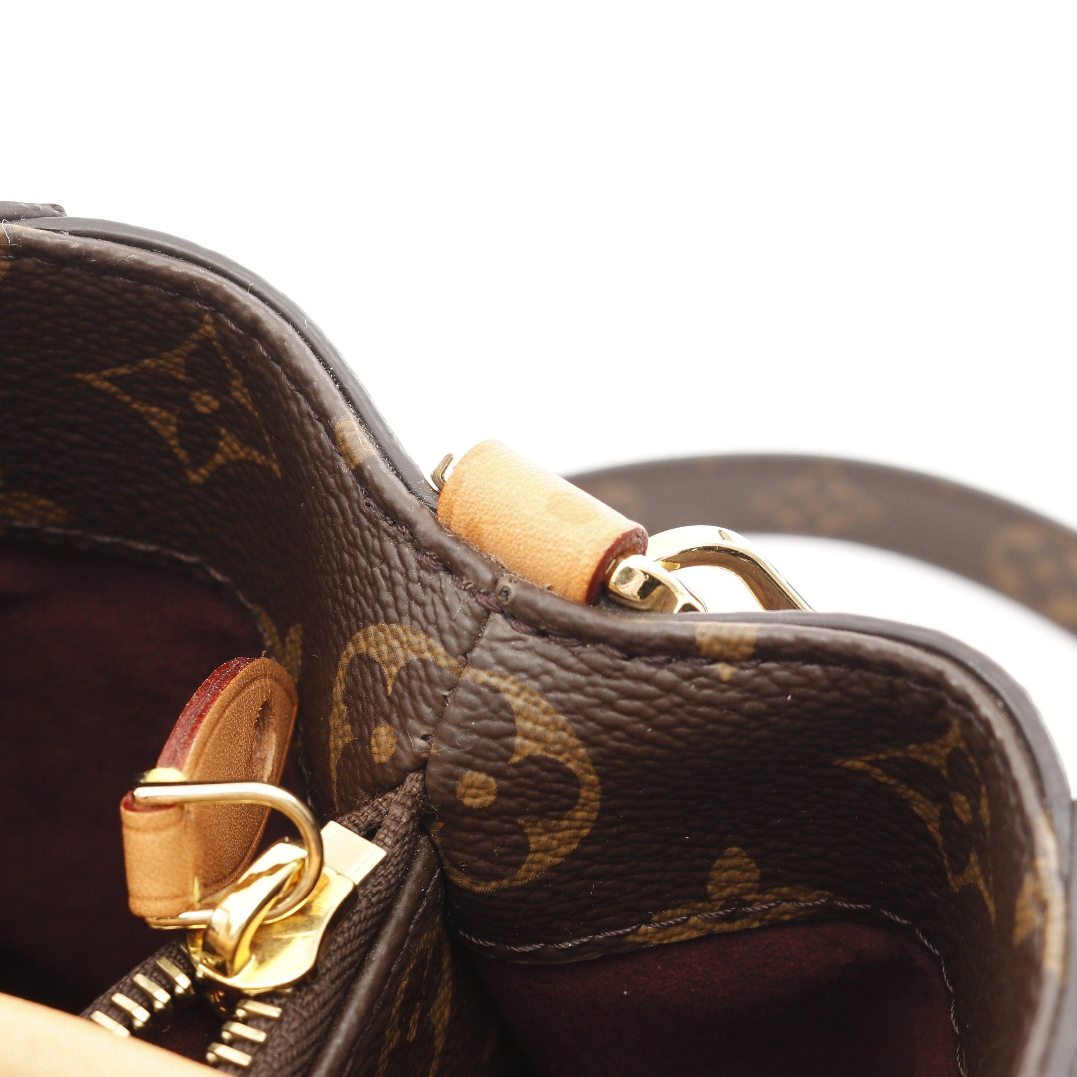 Louis Vuitton Louis Vuitton Montaigne Bb Monogram Handbag Leather Brown Size ONE SIZE - 10 Thumbnail