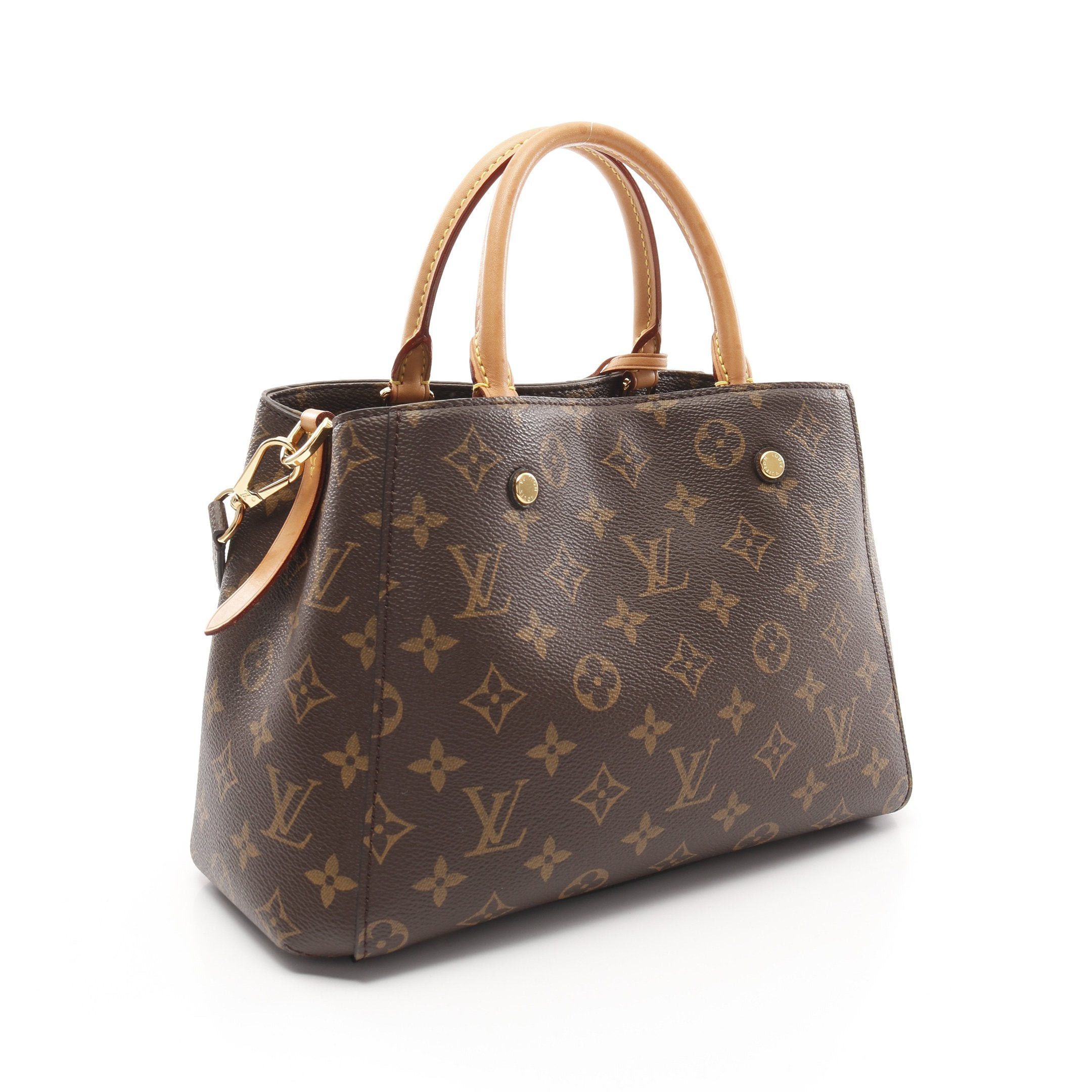 Louis Vuitton Louis Vuitton Montaigne Bb Monogram Handbag Leather Brown Size ONE SIZE - 2 Thumbnail