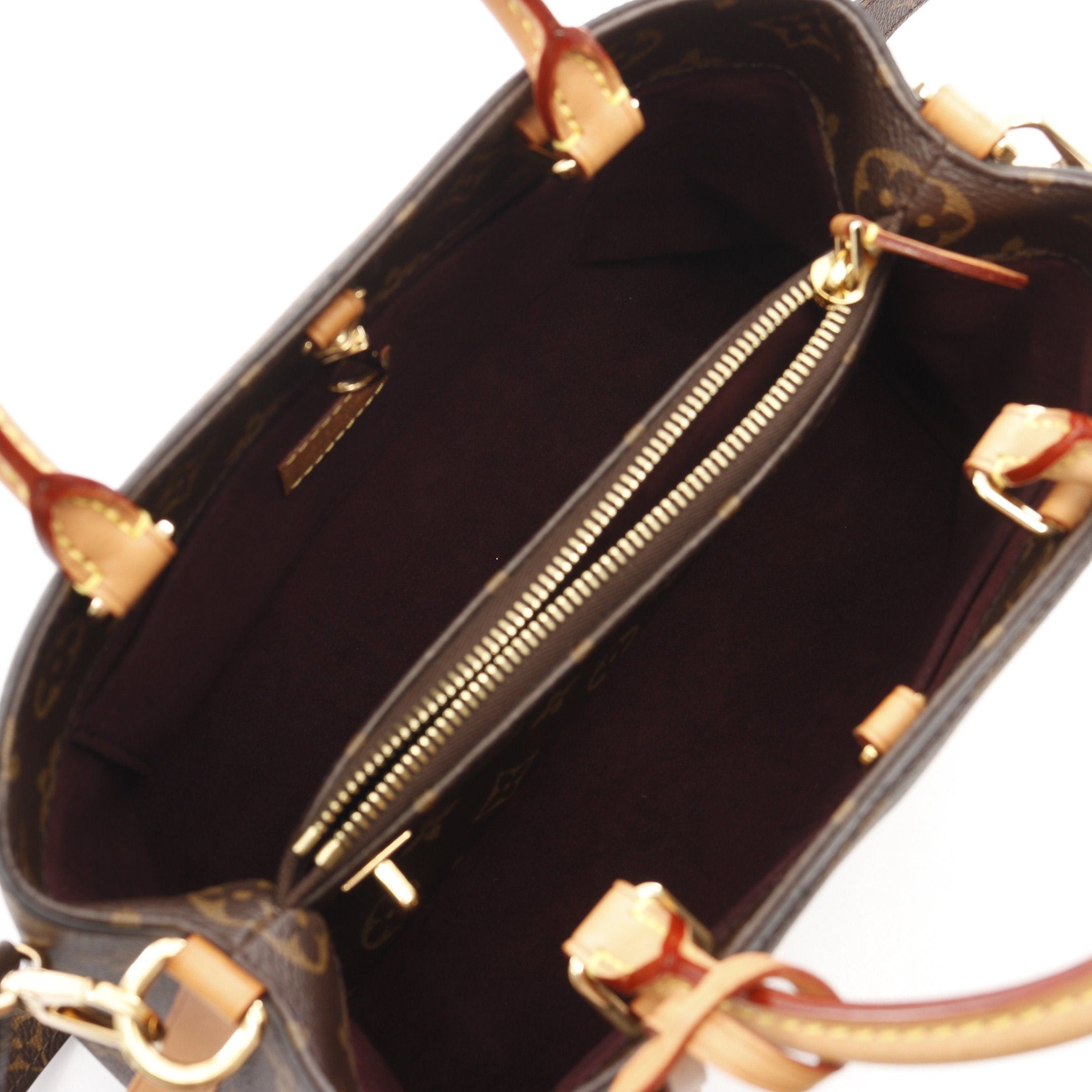 Louis Vuitton Louis Vuitton Montaigne Bb Monogram Handbag Leather Brown Size ONE SIZE - 3 Thumbnail